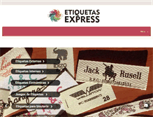 Tablet Screenshot of etiquetasexpress.com.mx